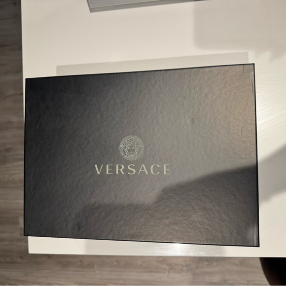 Versace Medusa heels; Black on Black; size 39 - Picture 9 of 10